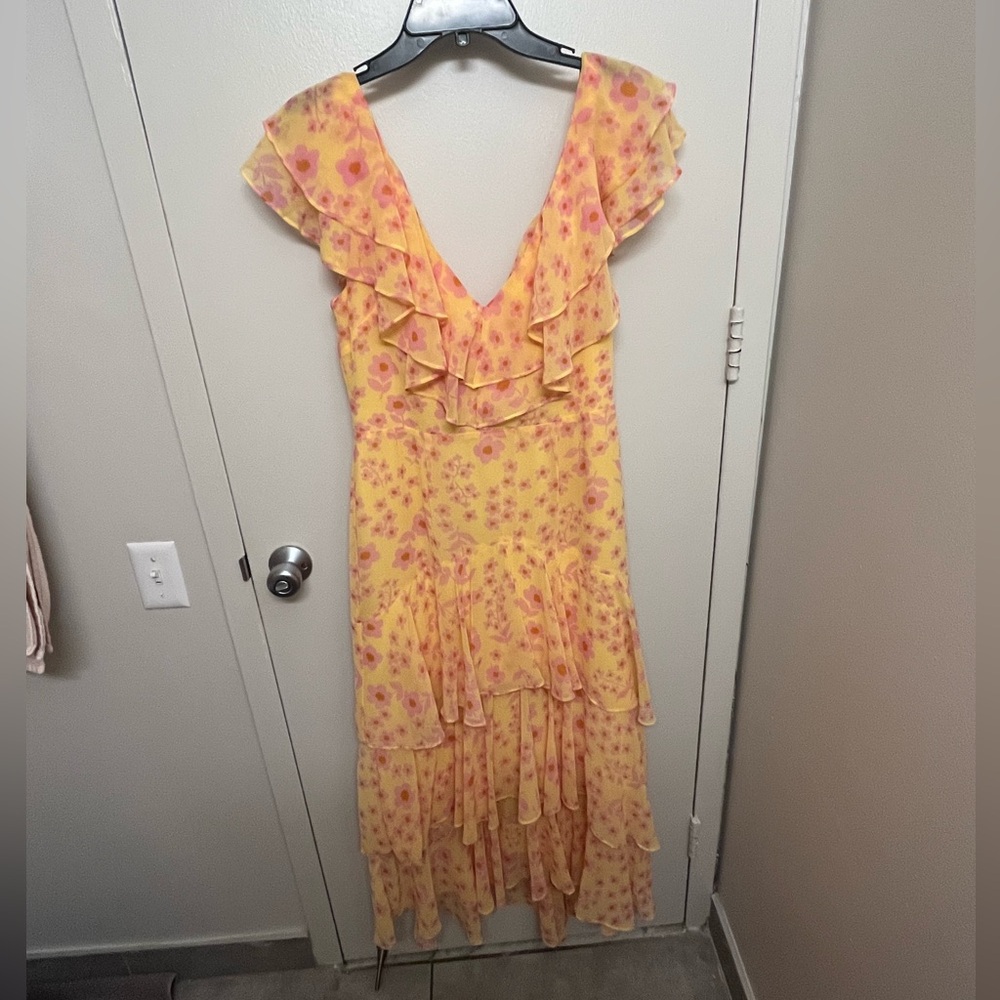 WAYF Chelsea Tiered Ruffle Maxi Dress